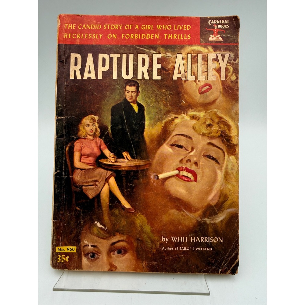 Vintage 1953 Rapture Alley Whit Harrison Carnival Books Pulp Fiction Noir 950